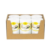 Tray of 6 round scented candles D5H8 Miss Candle EDC0511 5 x 8 cm (White, orchid scent)