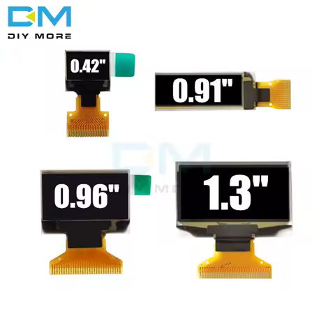 LCD OLED Display 0.42 0.91 0.96 1.3 Inch Blue White LCD Screen Display Module 0.42'' 0.91'' 0.96'' 1