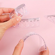 ruler soft school supplies office supplies 4-piece set