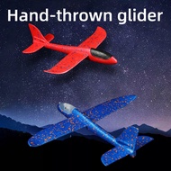 Large LED Airplane Airplane Toy Throwing Foam Glider Toy Airplane Launcher Toy LED Gun Catapult Shoo