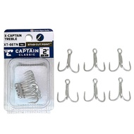 Kail Pancing X - Captain Classic Treble XT-66TN 4X Hi Carbon Hooks Sangat Tajam Harga untuk 1 box