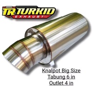 Castem Car Exhaust BIG Size 6in Large Tube Length 30cm dastex model Js BIG Size