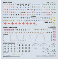 Passion Model 1/35 WWII US Army Decal Set, Plastic Model Decals P35D-001