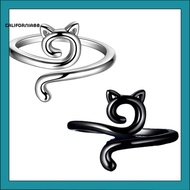 [CF] Crochet Ring Alloy Crochet Tool 4pcs Adjustable Metal Crochet Yarn Guide Rings Set – Cat-shaped