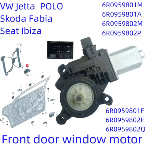 For VW Jetta POLO Amarok Skoda Fabia Seat Ibiza Window Motor New 6R0959801 6R0959802 6R0959801M 6R09