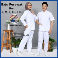 VBAR White Nurse Uniform Long and Short Sleeves | White Nurse Uniform | Nurse Uniform for PKL | Nurs