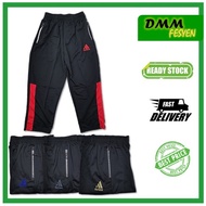 SELUAR TRACKSUIT KANAK-KANAK DAN DEWASA TIDAK BERCERUT K555 SIZE 32-42 / SELUAR TRACKSUIT  / SELUAR TRACK BUDAK BLACK