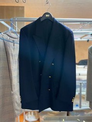 英國burberry男深藍西裝外套 英格蘭製造