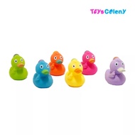 MAINAN BEBEK KARET VINYL MANDI BAYI ISI 6PCS WARNA WARNI