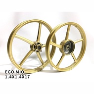 EGO EGOS NOUVO115 NOUVO-S EGOS-FI RIM 3-KAKI 140X160-16-RING FREE TUBELESS HEAD 2PC 17-RING ENKEI 522 GOLD BLACK
