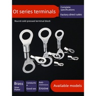OT/UT Cold Press Terminal 1/2.5-3/5/6/8/10 Round Copper Wire Copper Nose Wire Voltage Wire Ear