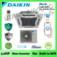 (Wifi) Daikin FCC85A / RC85A 3.0HP Non-Inverter R32 Ceiling Cassette Air Conditioner