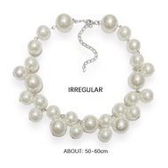 Kalung Mutiara Wanita Big Pearl Necklace Korea Fashion