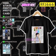 RFJ666 KPOP JUNGKOOK 3D PAPER SCRAPBOOK STYLE T-SHIRT PACKAGE + STICKER + PHOTOCARD + POSTCARD