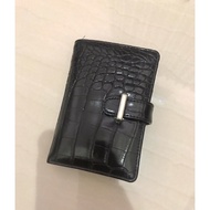 HITAM (PRELOVED) Black Croco Wallet