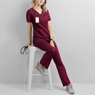 Dental Hospital Set Work Clothes Beauty Salon Clothing Elastic Cotton Spandex Body Female Nurse Unif