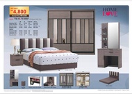 Mixbox Latest Design 8x8ft Full Bedroom Set Without Mattress