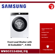 [ Delivered by Seller ] SAMSUNG 9.5KG WW95T534DAE Front Load Washing Machine / Washer with AI Ecobubble™ WW95T534DAE/FQ