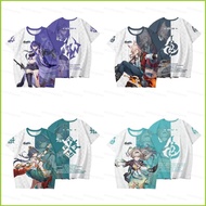 PS2 Honkai Star Rail Yunli Jiao Qiu Firefly Acheron Cosplay T-Shirt