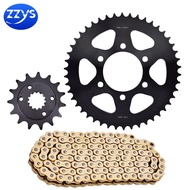 520 15T 43T 46T Motorcycle Front Rear Sprocket Chain Set For Kawasaki ZXR400 H2 L1-L9 ZX-4 1988-2002