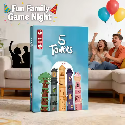 5 Towers is a fast-paced card game that is perfect as a birthday and Christmas gift and can liven up