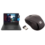HP 14 Laptop, AMD 3020e, 4 GB-RAM, 64 GB eMMC Storage, 14-inch & Wireless-Mouse X3000 G2 (28Y30AA, B
