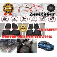 Proton Saga BLM/FLX Fit 5D Car Floor Mat & Carpet