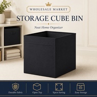 (IK) 33x38x33cm Drona Box Black Storage