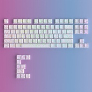 Topographic Shine-Through cherry Profile PBT Side Print Dye-sub Keycap Set 87-KEY