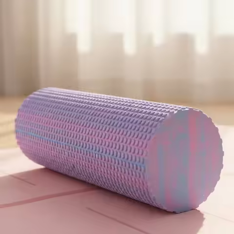 Solid Foam Roller Compact Textured Massage Roller for Athletes, Muscle Recovery, Home Gym