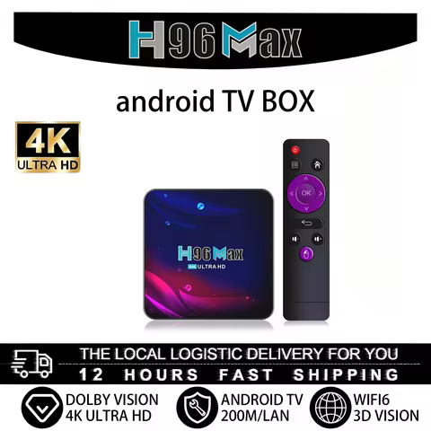 H96 MAX V11 Smart TV Box Android 11 RK3318 Quad Core 4GB 64GB Dual WiFi BT4.0 4K Media Player EU US 