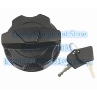 For JCB Excavator Fuel Diesel Tank Cap Cover With 2 Key 331-31152 3313352 3CX JS130 JS160 JS220 JS46