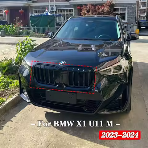Front Grille Racing Grill Single/Double Slat Style For BMW X1 U11 U12 xDrive18d 28i 23d M Sport 2023