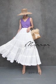 (PROMOTION)​ (นางแบบใส่ชุดขาย) V2 สวยสวิง SwinG SwaN PrettY SkiRT กระโปรงสวิง กระโปรงบาน กระโปรงชั้น