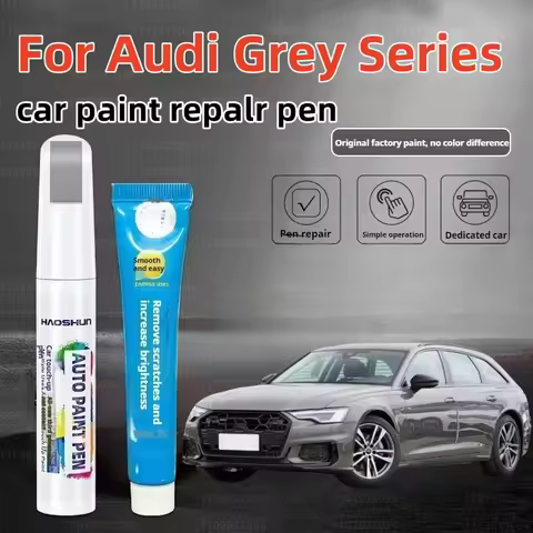 For Audi Car Paint Repair Pen Touch Up Scratch Remover DIY Auto Accessories Grey 1994-2025 LX7R LX7M