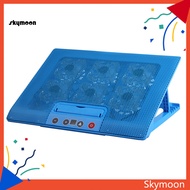 Skym* 6 Fans Dual USB Laptop Notebook Touch Cooling Pad Stand Cooler Base Radiator