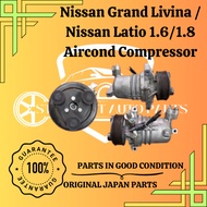 Nissan Grand Livina / Nissan Latio 1.6/1.8 Aircond Compressor
