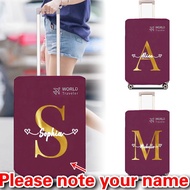 Customized name / LOGO PRINT Luggage Cover Protector 26-30 inch Beg Luggage Travel Cover Waterproof 