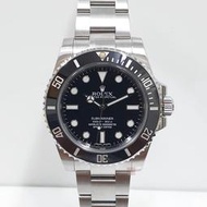 ROLEX勞力士 114060 潛航者 2014/07卡 陶瓷圈 無日曆黑水鬼 錶徑40mm 自動上鍊 大眾當舖A972