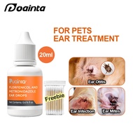 PUAINTA Cat and Dog Ear Drops for Infection Ear Cleaning Drops for Dogs and Cats Mites Infection Tre