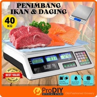 40kg Penimbang Digital Makanan Timbangan Digital Scale Digital Penimbang Ikan Penimbang Daging Elekt