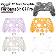 THETEAI Gaming Controller Protective , Decorative Replacement Front Faceplate,  Transparent Magnetic