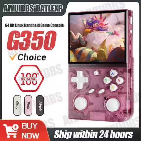 BATLEXP G350 Retro Handheld Game Console Linux 64-bit System 3.5" IPS Screen RK3326 Portable Pocket 