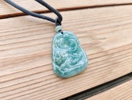 【親翠】天然瓜地馬拉翡翠 冰綠鯨魚戲水調整式繩鏈