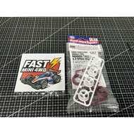 Tamiya 95634 – Low Friction Small Dia. Narrow Tires (24mm) & 3-Spoke Wheels