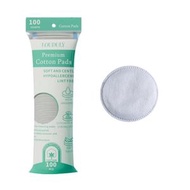 (1包100片) 圓形化妝棉｜三層加厚無紡布夾棉 鎖邊設計｜卸妝清潔 護膚用化妝棉