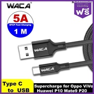 WACA 3A 60W 2M TypeC to USB Cable for Redmi Note 7 Pro Quick Charge 4.0 Fast Charge TypeC Cable for Samsung S8 S9 USB-C Cable X55 FSA