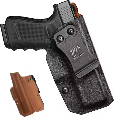 For Glock 19 19X,G43,G43X (NO mos or rail),Taurus G2C G3C,Kydex Lined Leather IWB Concealment Holste