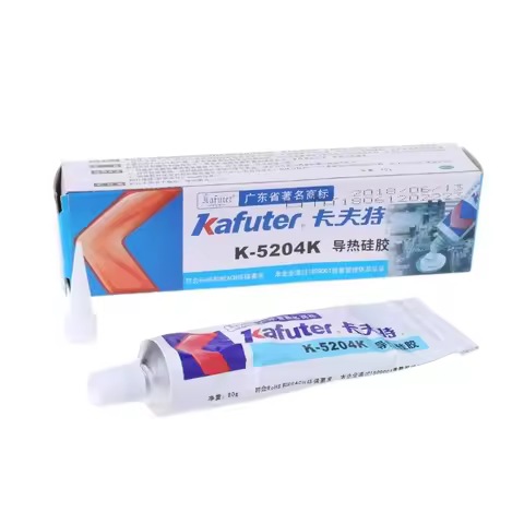 Kafuter K-5204K 80g Heatsink CPU Thermal Conductive Silicon Paste Glue Adhesive Silicon Rubber insul