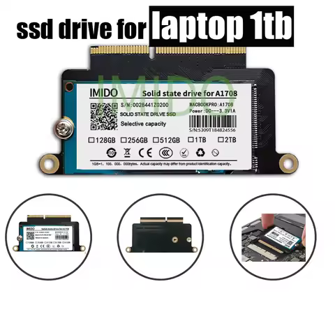 Apple SSD Portable 1tb Hardrive For Macbook Pro A1708 Retina 13.3 Inches Great For Mac Device 256g 5